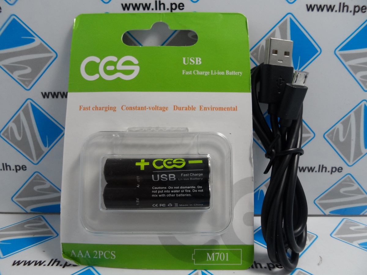 M701              Batería Recargable 1.5V, AAA, Micro USB fast charge